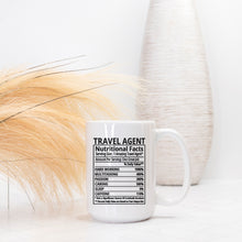 Load image into Gallery viewer, Travel Agent Facts Mug Deluxe 15 oz.
